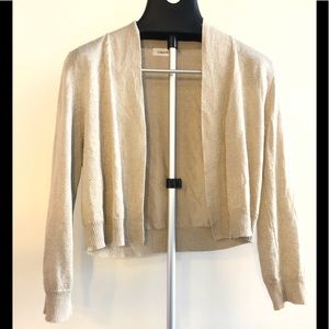 Calvin Klein Shrug Gold 3/4 Sleeve